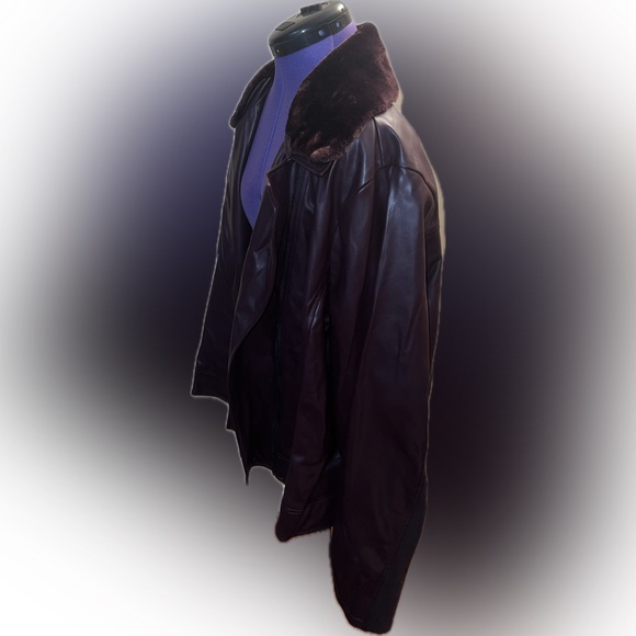 Faux-Leather Moto Jacket Size 28 - Picture 6 of 15